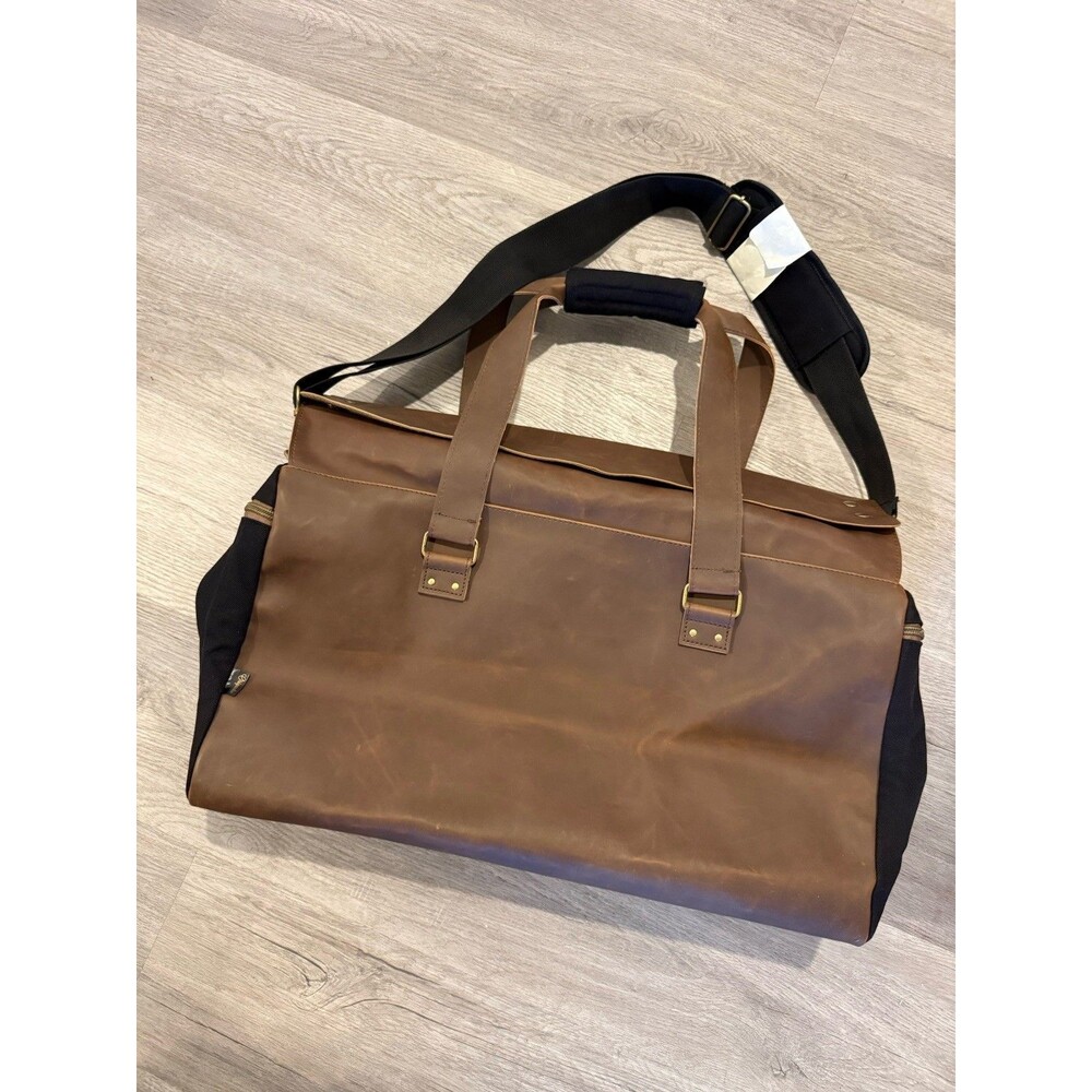 Finley Mill 20” 35L Danville Vegan Leather Duffel Bag BROWN